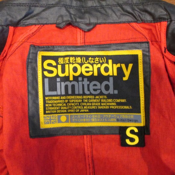 Superdry Limited Waxed Belted Short Trench Jacket - Picture 7 of 7